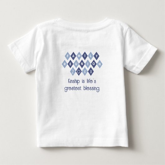 Familie Reünie Aangepaste Namen Datum Locatie Peut (Achterkant)