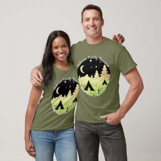 Familie reünie aanpasbare camping T-shirt