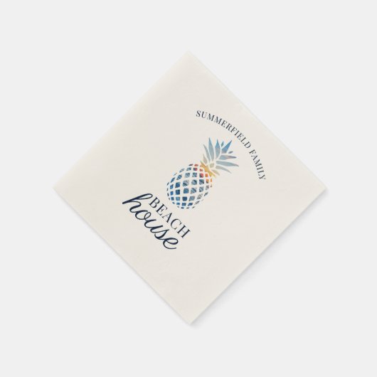 Familie Reünie Ananas Tropical Beach House Servet (Hoek)