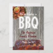 Familie Reünie BBQ Party Kaart (Voorkant)