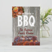 Familie Reünie BBQ Party Kaart (Staand voorkant)
