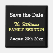 Familie reünie Bewaar de datum magneten (Voorkant)