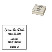 Familie Reünie Bewaar de datum Tekst Sjabloon Rubberstempel (Gestempeld)