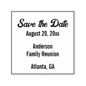 Familie Reünie Bewaar de datum Tekst Sjabloon Zelfinktende Stempel (Design)