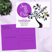 Familie reünie bewaart de Datum Moderne Kleurrijke Aankondigingskaart