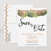 Familie reünie bewaart de datum waarop de Aspen-st Aankondigingskaart (Voorkant / Achterkant)