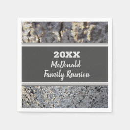 Familie reünie-binnencocktail Snakeskin-mozaïek Servet