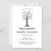 Familie reünie - boom Magnetische uitnodiging (Voorkant)