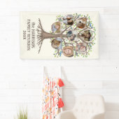 Familie reünie Boom Samen 8 Fotocollage Spandoek (Insitu)