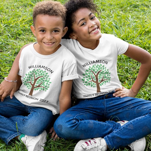 Familie reünie boom schattig aangepaste bijpassend t-shirt