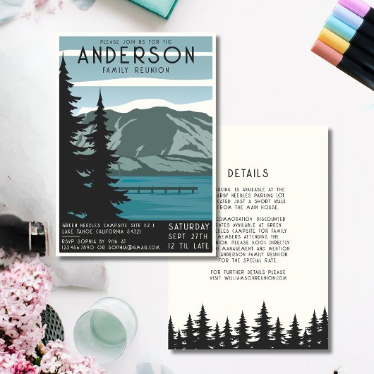 Familie Reünie Camping Reis Bos Bomen I Kaart