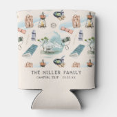 Familie Reünie Camping Road Trip Gepersonaliseerde Blikjeskoeler (Achterkant)