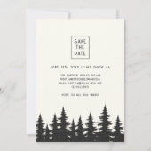  Familie Reünie Camping Trip Bos Bomen Save The Date (Achterkant)