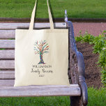 Familie reünie Canvas tas gezinstructuur<br><div class="desc">Deze Canvas tassen van de Gezinshereniging zijn versierd met een mozaïekstamboom in de kleuren van de regenboog. Pas ze aan met je familienaam en het jaar. Omdat we ons eigen kunstwerk creëer,  zal je dit exacte afbeelding niet vinden van andere ontwerpers. Originele mozaïek en Waterverf © Michele Davies.</div>