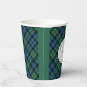 Familie reünie Clan Campbell Tartan Aangepast Papieren Bekers (Rechts)