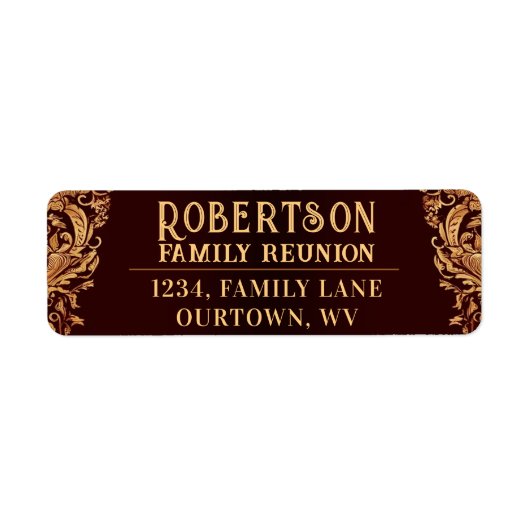 Familie Reünie Collectie Etiket (Voorkant)