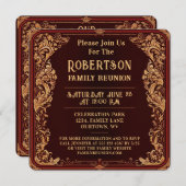 Familie Reünie Collectie Kaart (Voorkant / Achterkant)