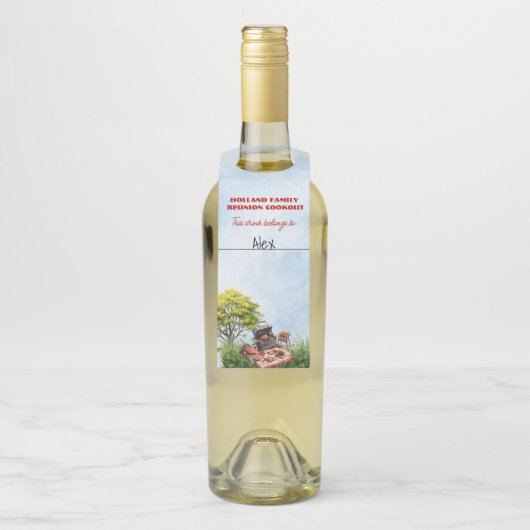 Familie Reünie Cookout In het Park Flessenhanger (Op fles)