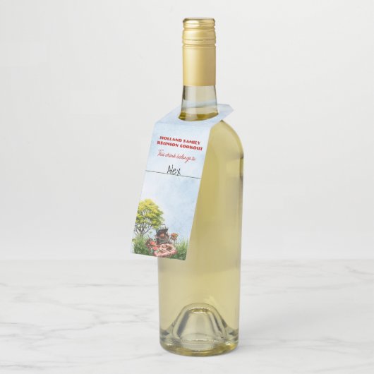 Familie Reünie Cookout In het Park Flessenhanger (Schuin)