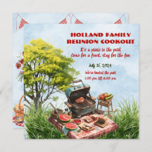 Familie Reünie Cookout In het Park