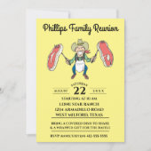 Familie reünie Cowboy Big Steaks Kaart (Voorkant)