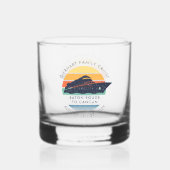 Familie Reünie Cruise Aangepaste Reis Keepsake Whisky Glas (Achterkant)