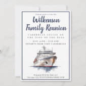 Familie Reünie Cruise Vakantie naar Paradise Kaart (Voorkant)