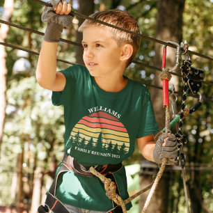 Familie Reünie Custom Camping Trip Zonsondergang K T-shirt