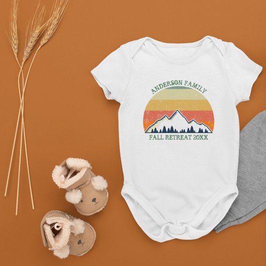 Familie Reünie Custom Herfst Retreat Cool Sunset Romper