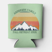 Familie Reünie Custom Herfst Retreat Sunset Mounta Blikjeskoeler (Voorkant)