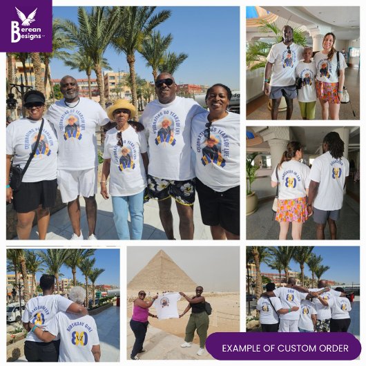 Familie Reünie Custom Matching 50e verjaardag foto T-shirt