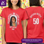 Familie Reünie Custom Matching 50e verjaardag foto T-shirt