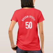 Familie Reünie Custom Matching 50e verjaardag foto T-shirt (Achterkant)