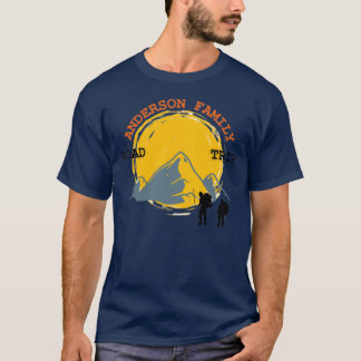 Familie Reünie Custom Mountains Road Trip T T-shirt