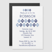 Familie Reünie Custom Party uitnodigingsmagneet (Voorkant / Achterkant)