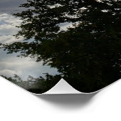 Familie Reünie Drie Generatie Wolken en Boom Perfect Poster (Hoek)