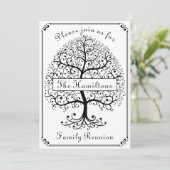 Familie reünie Elegant Moderne Eenvoudige Partij Kaart (Staand voorkant)