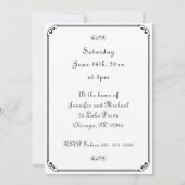 Familie reünie Elegant Moderne Eenvoudige Partij Kaart (Achterkant)