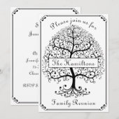 Familie reünie Elegant Moderne Eenvoudige Partij Kaart (Voorkant / Achterkant)