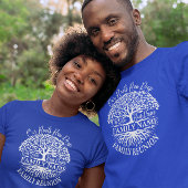 Familie Reünie Familie Boom Wit Tekst T-shirt