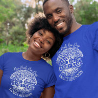 Familie Reünie Familie Boom Wit Tekst T-shirt