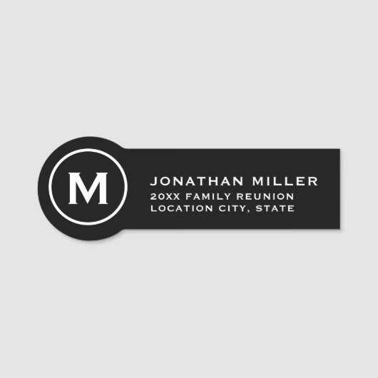 Familie reünie Favor Name Tag (Voorkant)