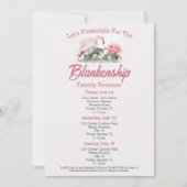 Familie Reünie Flamingo Kunst Drie Dag Evenement C Kaart (Voorkant)