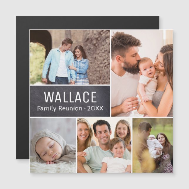 Familie Reünie Foto herinneringen gepersonaliseerd (Voorkant / Achterkant)