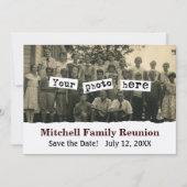 Familie Reünie  Fotosjabloon Aankondiging (Voorkant)