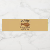 Familie reünie Fried Chicken Leg drumstick Picnic Waterfles Etiket (Enkel label)