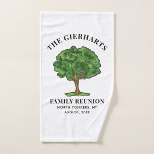 Familie Reünie Genealogie Boom Neven Komen Samen Handdoek