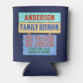 Familie Reünie Grappig houten teken | Naam toevoeg Blikjeskoeler (Voorkant)