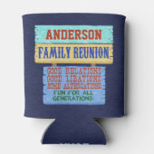 Familie Reünie Grappig houten teken | Naam toevoeg Blikjeskoeler (Achterkant)