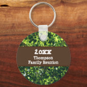 Familie reünie Green verliest lange boom Sleutelhanger (Voorkant)